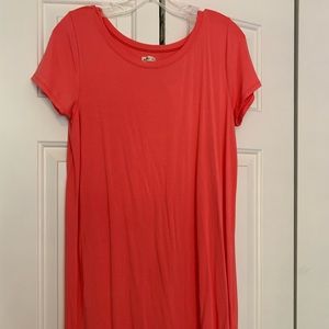 Orange Hollister t-shirt dress. Never worn